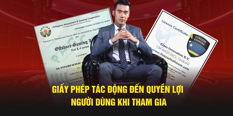 Giấy phép tác động đến quyền lợi người dùng khi tham gia